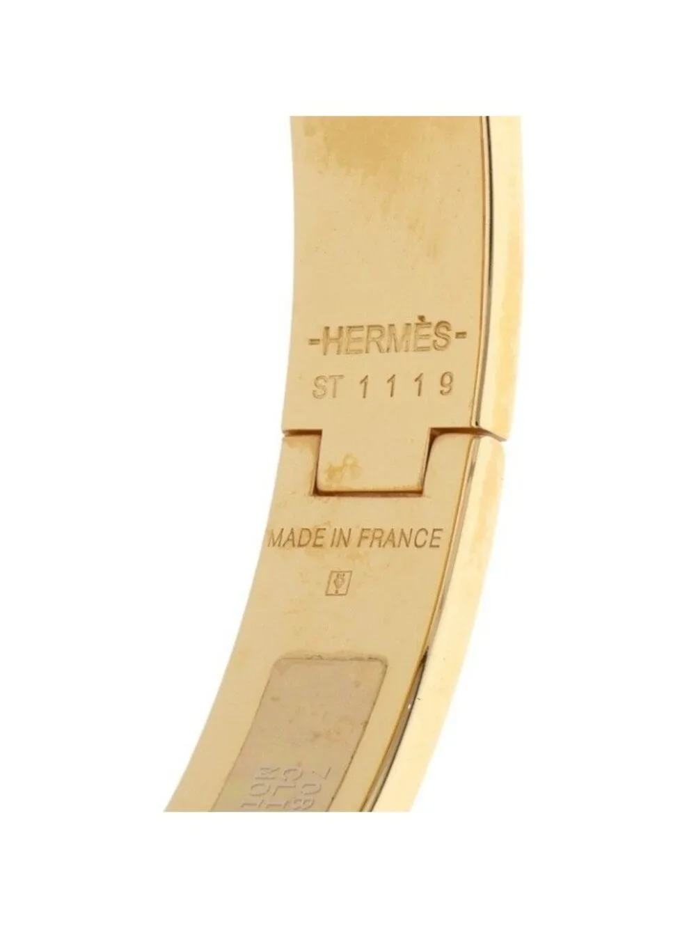 Hermes Clic Anneau Metal Enamel Bracelet